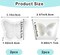 4 PCS 3D Flower Butterfly Candle Molds Mini Butterfly Silicone Molds